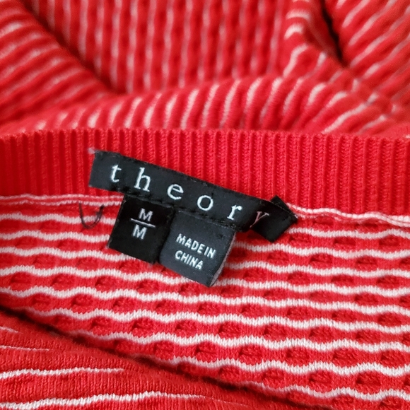 Theory Tamrist Striped Knit long sleeve Sweater sz Med - Picture 11 of 11